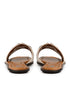 Sandalia Plana Latte Hebilla Brillos 254002